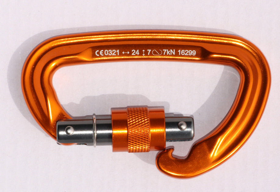 SuperFly Locking Carabiner – Orange Slow Feeder