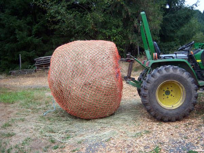 Round Bale on Tractor